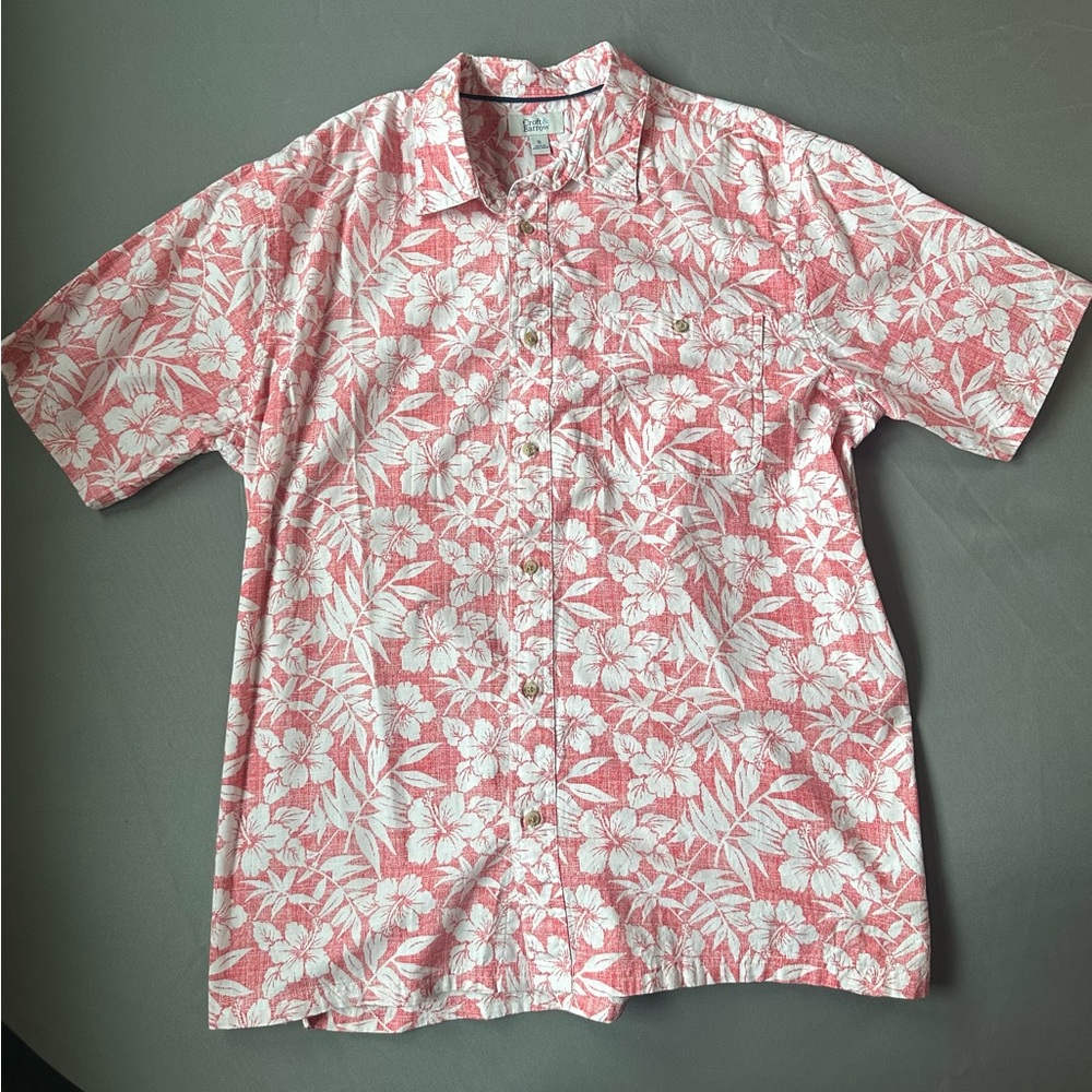 Men’s Red Floral Shirt